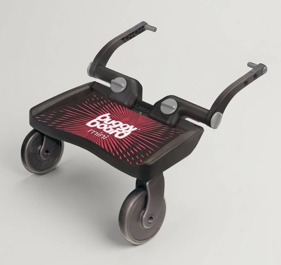 Lascal BuggyBoard Mini – dostawka do wózka dla starszego dziecka w formie platformy do stania